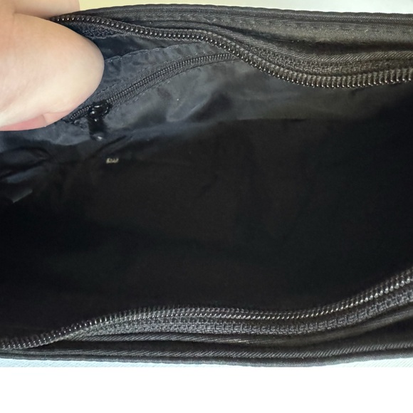 Vintage Guess Black Nylon Shoulder Baguette Bag Y2K Mini Shoulder Purse - Picture 5 of 9